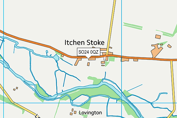 SO24 0QZ map - OS VectorMap District (Ordnance Survey)