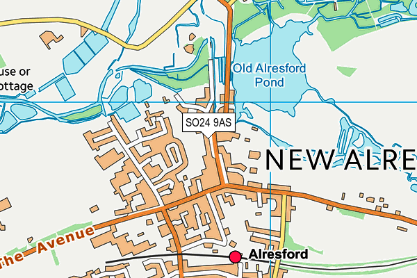 SO24 9AS map - OS VectorMap District (Ordnance Survey) SO24 9AS map - OS VectorMap District (Ordnance Survey)