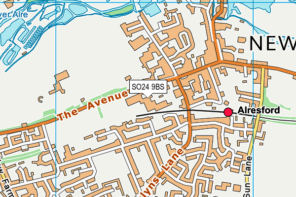 SO24 9BS map - OS VectorMap District (Ordnance Survey) SO24 9BS map - OS VectorMap District (Ordnance Survey)