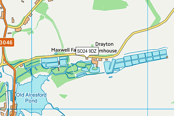 SO24 9DZ map - OS VectorMap District (Ordnance Survey) SO24 9DZ map - OS VectorMap District (Ordnance Survey)