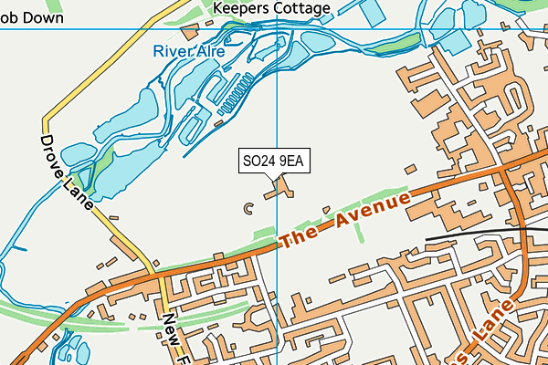 SO24 9EA map - OS VectorMap District (Ordnance Survey) SO24 9EA map - OS VectorMap District (Ordnance Survey)