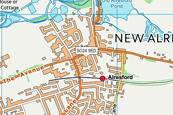 SO24 9ED map - OS VectorMap District (Ordnance Survey) SO24 9ED map - OS VectorMap District (Ordnance Survey)