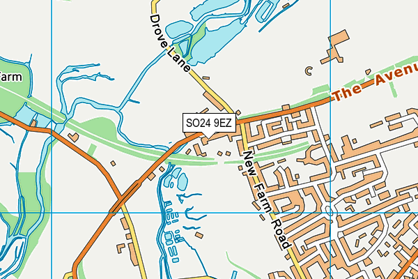 SO24 9EZ map - OS VectorMap District (Ordnance Survey) SO24 9EZ map - OS VectorMap District (Ordnance Survey)