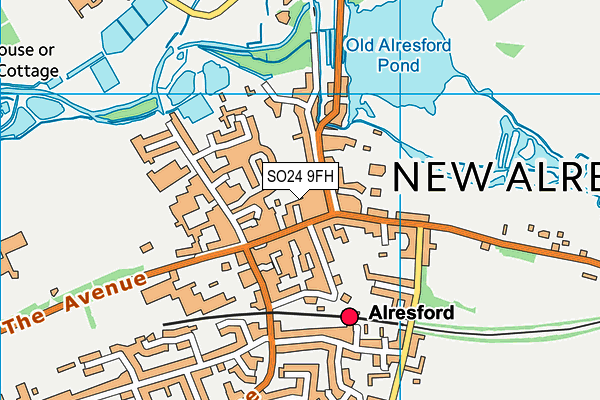 SO24 9FH map - OS VectorMap District (Ordnance Survey) SO24 9FH map - OS VectorMap District (Ordnance Survey)