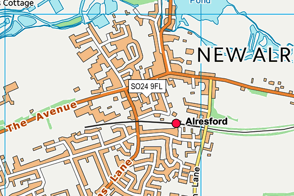 SO24 9FL map - OS VectorMap District (Ordnance Survey) SO24 9FL map - OS VectorMap District (Ordnance Survey)