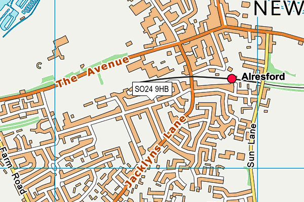 SO24 9HB map - OS VectorMap District (Ordnance Survey) SO24 9HB map - OS VectorMap District (Ordnance Survey)
