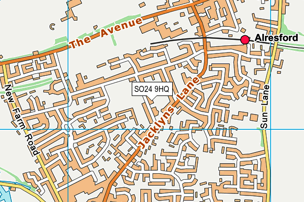SO24 9HQ map - OS VectorMap District (Ordnance Survey) SO24 9HQ map - OS VectorMap District (Ordnance Survey)