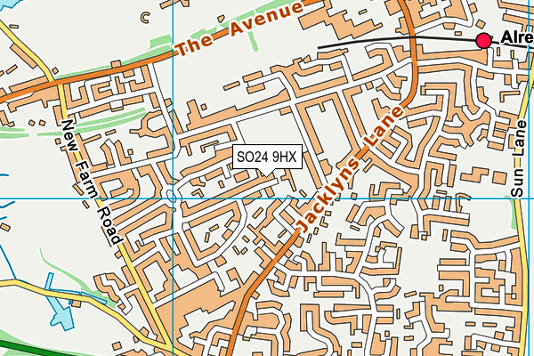SO24 9HX map - OS VectorMap District (Ordnance Survey) SO24 9HX map - OS VectorMap District (Ordnance Survey)