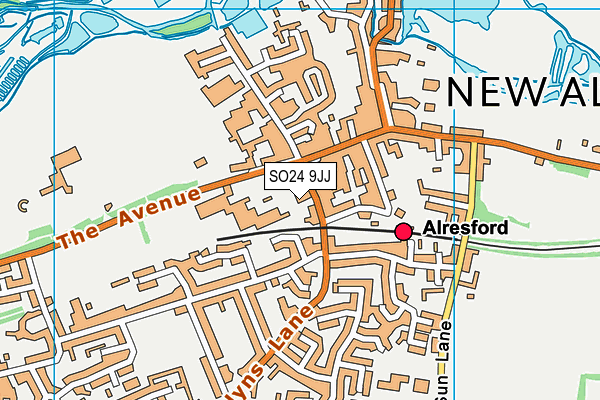 SO24 9JJ map - OS VectorMap District (Ordnance Survey) SO24 9JJ map - OS VectorMap District (Ordnance Survey)