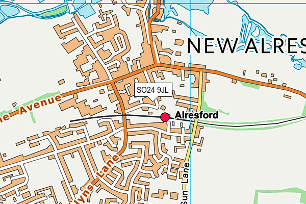 SO24 9JL map - OS VectorMap District (Ordnance Survey) SO24 9JL map - OS VectorMap District (Ordnance Survey)