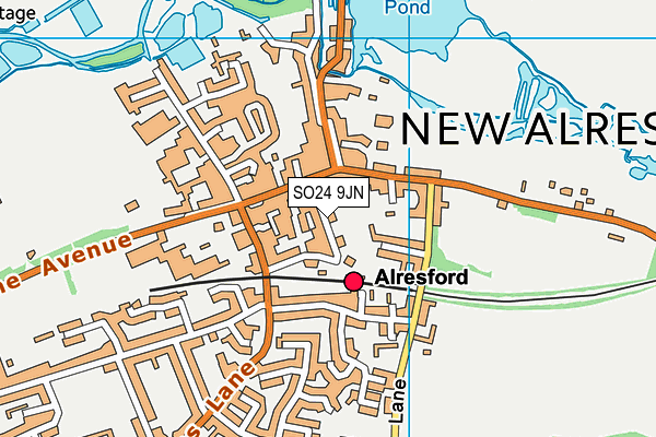 SO24 9JN map - OS VectorMap District (Ordnance Survey) SO24 9JN map - OS VectorMap District (Ordnance Survey)