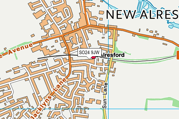 SO24 9JW map - OS VectorMap District (Ordnance Survey) SO24 9JW map - OS VectorMap District (Ordnance Survey)