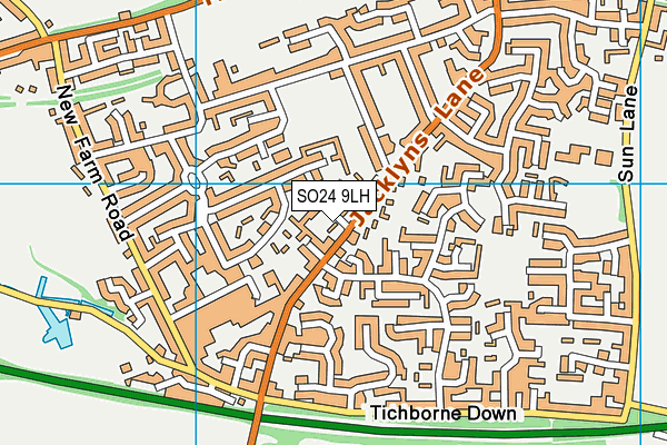 SO24 9LH map - OS VectorMap District (Ordnance Survey) SO24 9LH map - OS VectorMap District (Ordnance Survey)