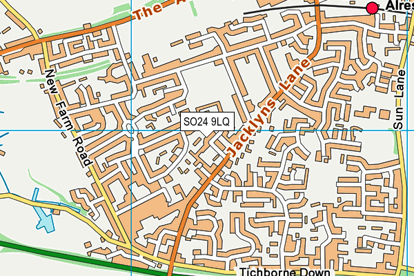SO24 9LQ map - OS VectorMap District (Ordnance Survey) SO24 9LQ map - OS VectorMap District (Ordnance Survey)