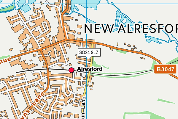 SO24 9LZ map - OS VectorMap District (Ordnance Survey) SO24 9LZ map - OS VectorMap District (Ordnance Survey)