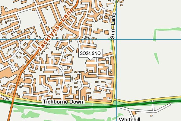 SO24 9NQ map - OS VectorMap District (Ordnance Survey) SO24 9NQ map - OS VectorMap District (Ordnance Survey)