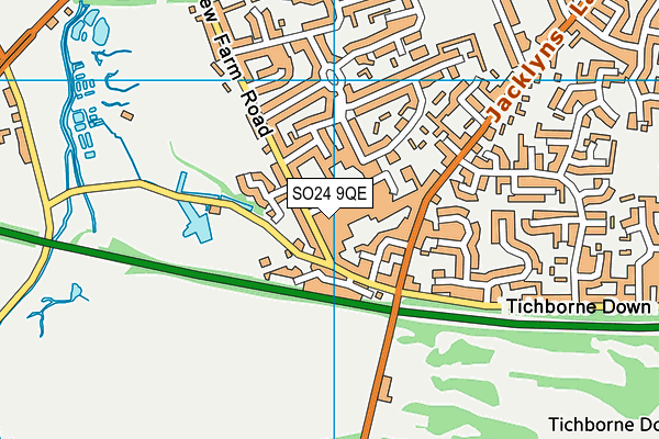 SO24 9QE map - OS VectorMap District (Ordnance Survey) SO24 9QE map - OS VectorMap District (Ordnance Survey)