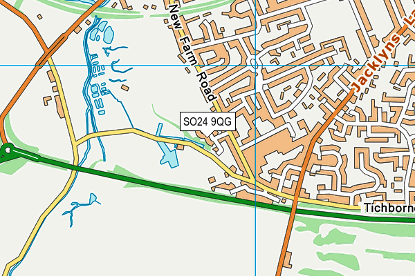 SO24 9QG map - OS VectorMap District (Ordnance Survey) SO24 9QG map - OS VectorMap District (Ordnance Survey)