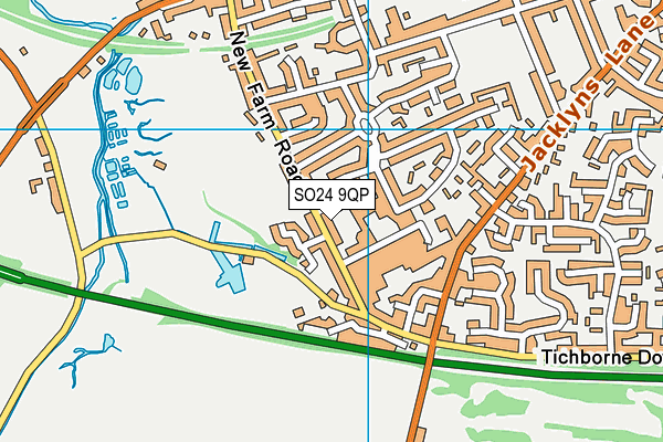 SO24 9QP map - OS VectorMap District (Ordnance Survey) SO24 9QP map - OS VectorMap District (Ordnance Survey)