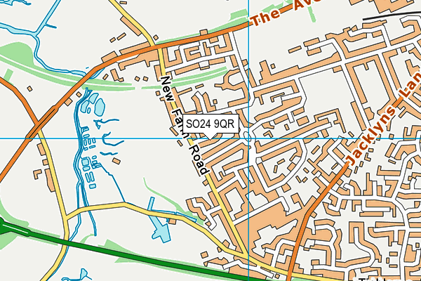SO24 9QR map - OS VectorMap District (Ordnance Survey) SO24 9QR map - OS VectorMap District (Ordnance Survey)