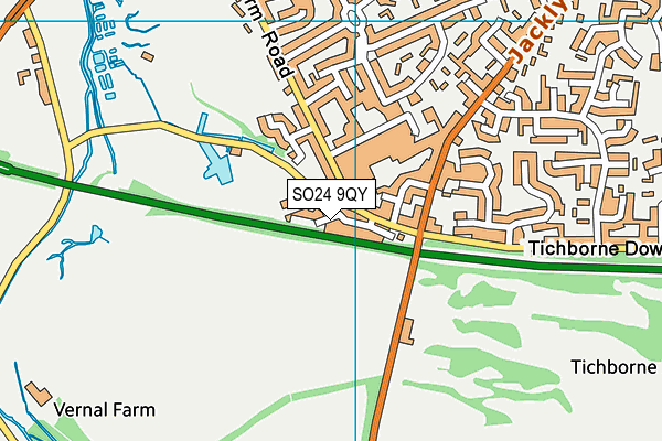 SO24 9QY map - OS VectorMap District (Ordnance Survey) SO24 9QY map - OS VectorMap District (Ordnance Survey)