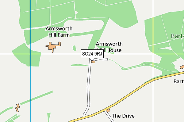 SO24 9RJ map - OS VectorMap District (Ordnance Survey) SO24 9RJ map - OS VectorMap District (Ordnance Survey)