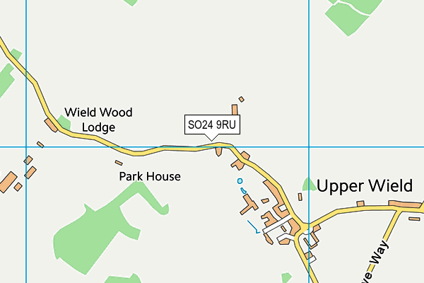 SO24 9RU map - OS VectorMap District (Ordnance Survey) SO24 9RU map - OS VectorMap District (Ordnance Survey)