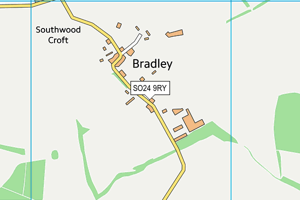 SO24 9RY map - OS VectorMap District (Ordnance Survey) SO24 9RY map - OS VectorMap District (Ordnance Survey)
