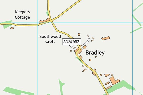 SO24 9RZ map - OS VectorMap District (Ordnance Survey) SO24 9RZ map - OS VectorMap District (Ordnance Survey)