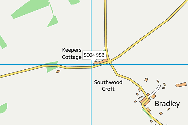 SO24 9SB map - OS VectorMap District (Ordnance Survey) SO24 9SB map - OS VectorMap District (Ordnance Survey)