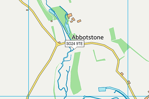 SO24 9TE map - OS VectorMap District (Ordnance Survey) SO24 9TE map - OS VectorMap District (Ordnance Survey)