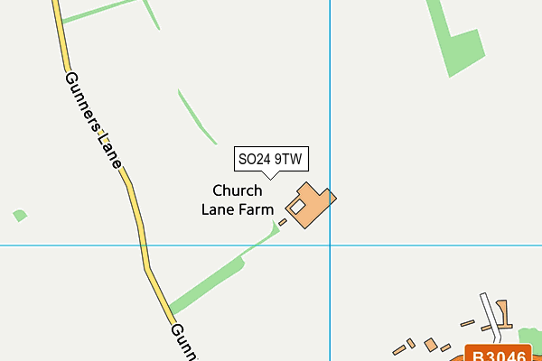 SO24 9TW map - OS VectorMap District (Ordnance Survey) SO24 9TW map - OS VectorMap District (Ordnance Survey)