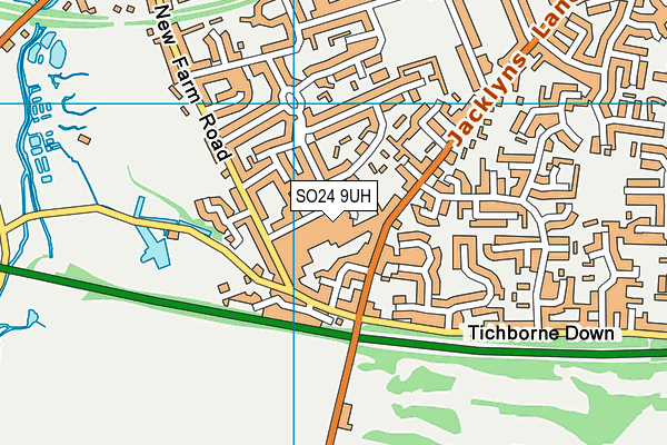 SO24 9UH map - OS VectorMap District (Ordnance Survey) SO24 9UH map - OS VectorMap District (Ordnance Survey)