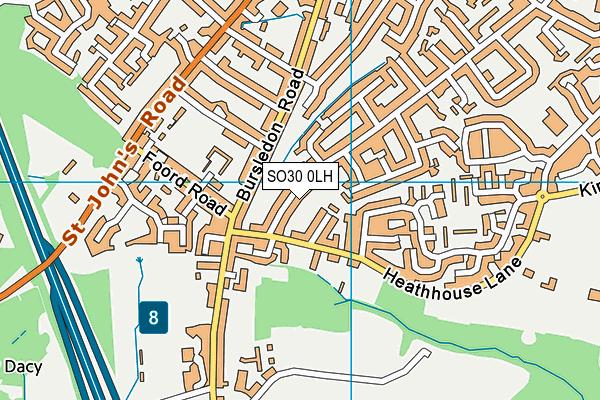 SO30 0LH map - OS VectorMap District (Ordnance Survey) SO30 0LH map - OS VectorMap District (Ordnance Survey)