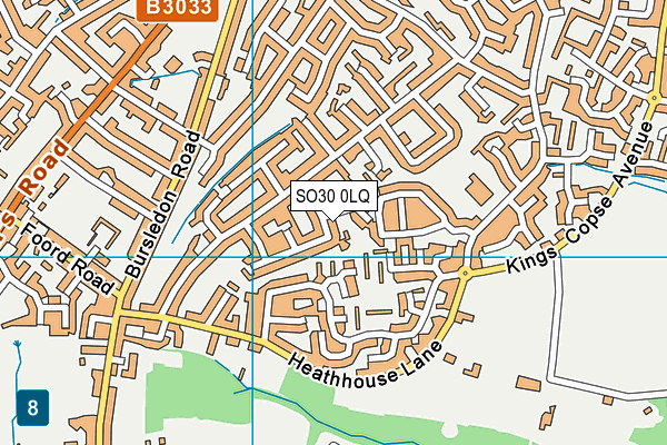 SO30 0LQ map - OS VectorMap District (Ordnance Survey) SO30 0LQ map - OS VectorMap District (Ordnance Survey)
