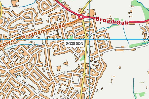 SO30 0QN map - OS VectorMap District (Ordnance Survey) SO30 0QN map - OS VectorMap District (Ordnance Survey)