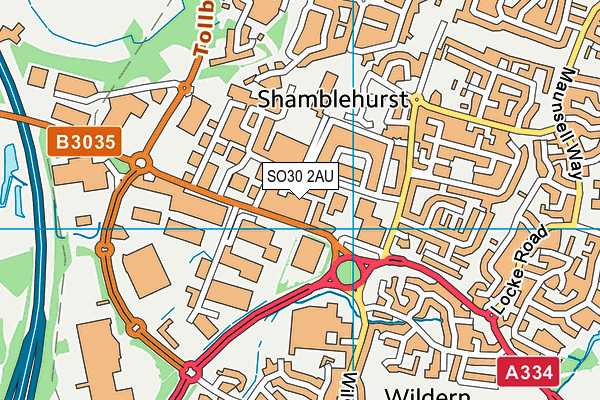 SO30 2AU map - OS VectorMap District (Ordnance Survey) SO30 2AU map - OS VectorMap District (Ordnance Survey)