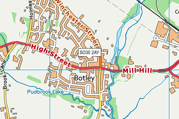 SO30 2AY map - OS VectorMap District (Ordnance Survey)