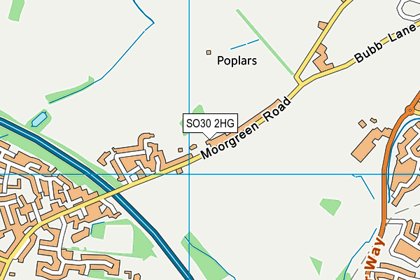 SO30 2HG map - OS VectorMap District (Ordnance Survey) SO30 2HG map - OS VectorMap District (Ordnance Survey)
