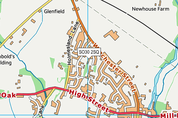 SO30 2SQ map - OS VectorMap District (Ordnance Survey) SO30 2SQ map - OS VectorMap District (Ordnance Survey)