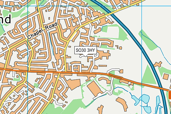 SO30 3HY map - OS VectorMap District (Ordnance Survey) SO30 3HY map - OS VectorMap District (Ordnance Survey)
