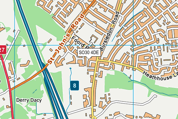SO30 4DE map - OS VectorMap District (Ordnance Survey) SO30 4DE map - OS VectorMap District (Ordnance Survey)
