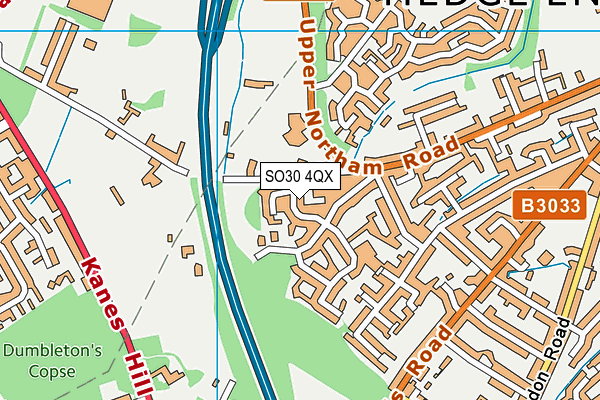 SO30 4QX map - OS VectorMap District (Ordnance Survey) SO30 4QX map - OS VectorMap District (Ordnance Survey)