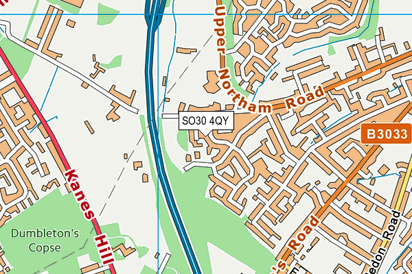 SO30 4QY map - OS VectorMap District (Ordnance Survey) SO30 4QY map - OS VectorMap District (Ordnance Survey)