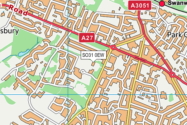 SO31 0EW map - OS VectorMap District (Ordnance Survey) SO31 0EW map - OS VectorMap District (Ordnance Survey)