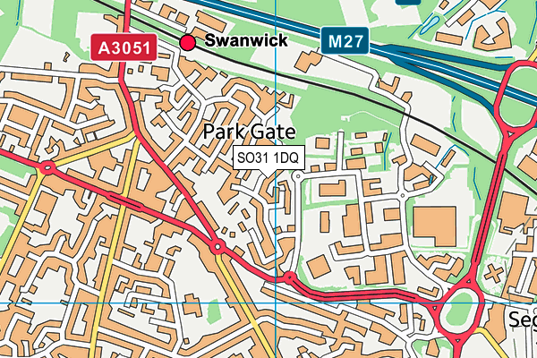 SO31 1DQ map - OS VectorMap District (Ordnance Survey) SO31 1DQ map - OS VectorMap District (Ordnance Survey)