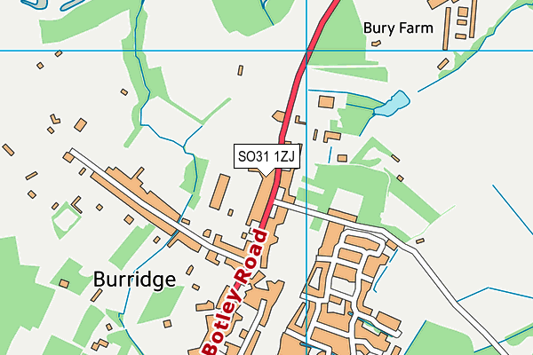 SO31 1ZJ map - OS VectorMap District (Ordnance Survey) SO31 1ZJ map - OS VectorMap District (Ordnance Survey)