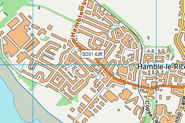 SO31 4JR map - OS VectorMap District (Ordnance Survey) SO31 4JR map - OS VectorMap District (Ordnance Survey)