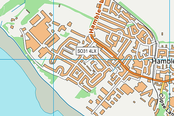 SO31 4LX map - OS VectorMap District (Ordnance Survey) SO31 4LX map - OS VectorMap District (Ordnance Survey)