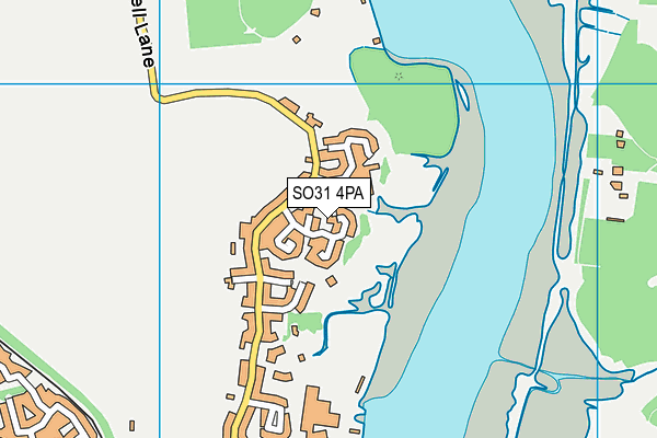 SO31 4PA map - OS VectorMap District (Ordnance Survey) SO31 4PA map - OS VectorMap District (Ordnance Survey)